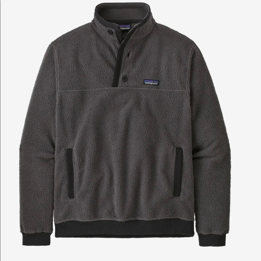 NWT Patagonia Men's Shearling Fleece Button Pullover